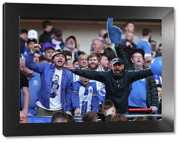Passionate Moments at Wembley: Brighton and Hove Albion's FA Cup Semi-Final Battle against Manchester United (23APR23)