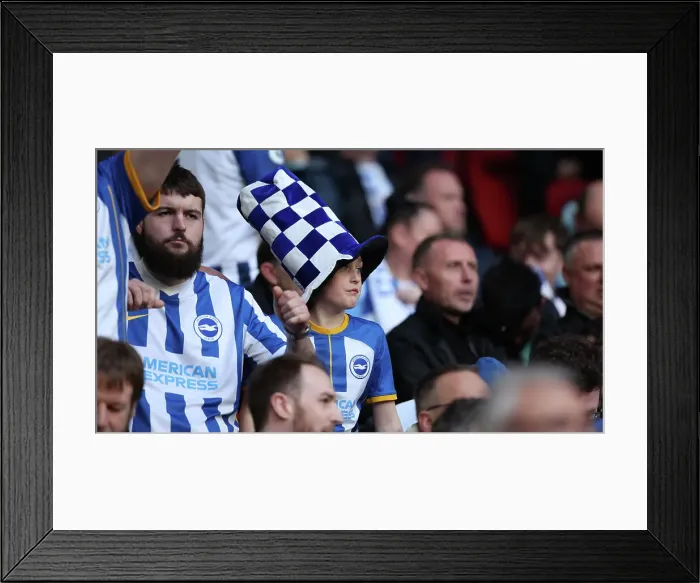 Framed Print : Sea of Albion: FA Cup Semi-Final Showdown at Wembley (23APR23) vs Manchester United