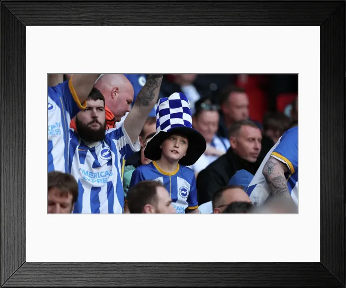 Framed Print : Sea of Albion: Brighton and Hove FA Cup Semi-Final vs Manchester United at Wembley Stadium (23APR23) Framed Print : Sea of Albion: Brighton and Hove FA Cup Semi-Final vs Manchester United at Wembley Stadium (23APR23)