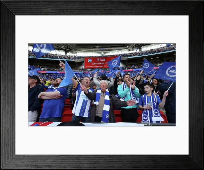 Framed Print : Sea of Albion: FA Cup Semi-Final at Wembley (23APR23) - Brighton and Hove Albion Fans Framed Print : Sea of Albion: FA Cup Semi-Final at Wembley (23APR23) - Brighton and Hove Albion Fans