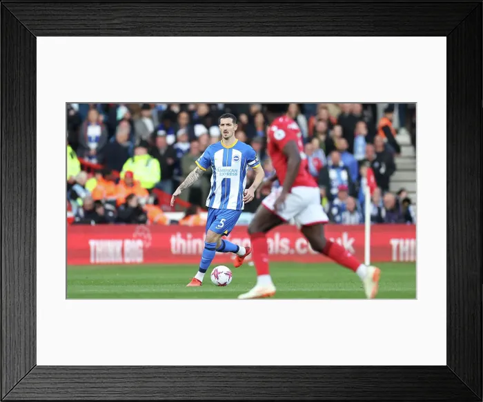 Framed Print : Intense Premier League Showdown: Nottingham Forest vs. Brighton and Hove Albion (26APR23)