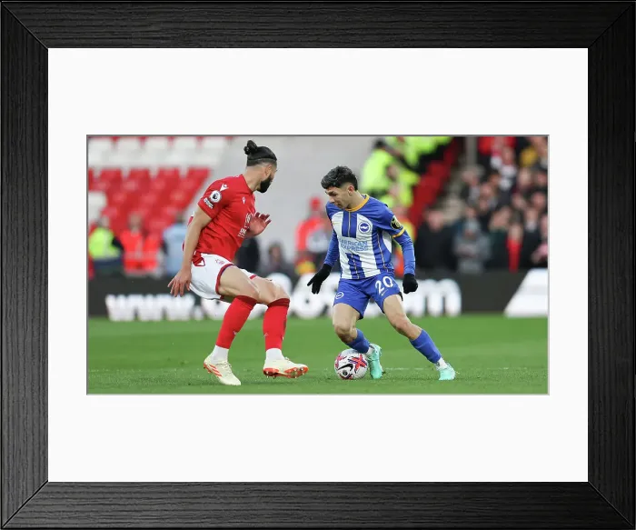 Framed Print : Intense Face-Off: Brighton and Hove Albion vs. Nottingham Forest (Premier League, 26APR23) Framed Print : Intense Face-Off: Brighton and Hove Albion vs. Nottingham Forest (Premier League, 26APR23)