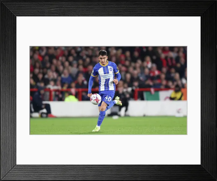 Framed Print : Intense Moments: Nottingham Forest vs. Brighton & Hove Albion - Premier League Clash at City Ground (26APR23)