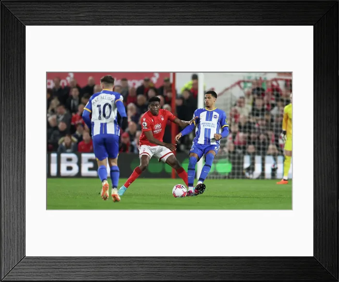 Framed Print : Brighton and Hove Albion Battle Nottingham Forest in Premier League Clash (26APR23) Framed Print : Brighton and Hove Albion Battle Nottingham Forest in Premier League Clash (26APR23)