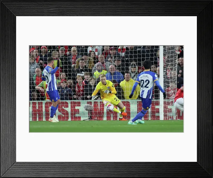 Framed Print : Intense Premier League Clash: Brighton and Hove Albion vs. Nottingham Forest (26APR23) Framed Print : Intense Premier League Clash: Brighton and Hove Albion vs. Nottingham Forest (26APR23)