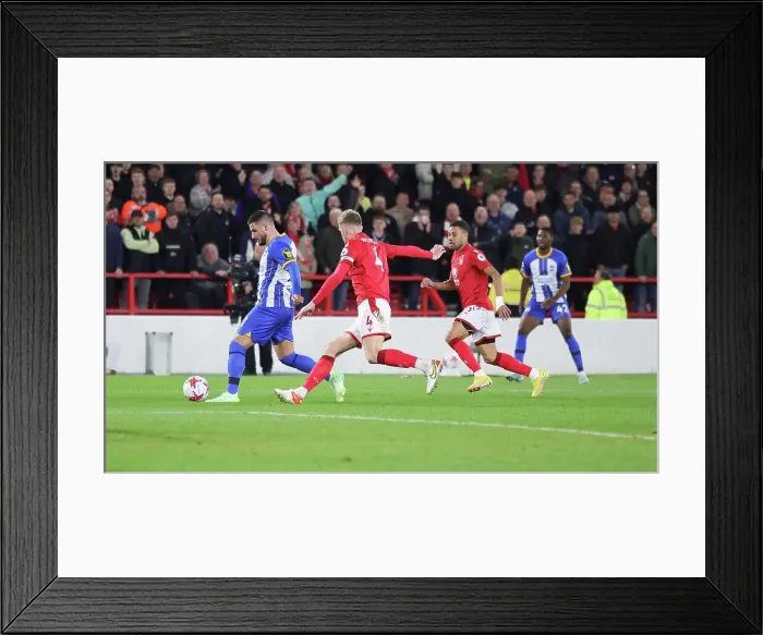 Framed Print : 26APR23: Premier League Clash - Nottingham Forest vs. Brighton and Hove Albion: Tension-Filled Action Framed Print : 26APR23: Premier League Clash - Nottingham Forest vs. Brighton and Hove Albion: Tension-Filled Action