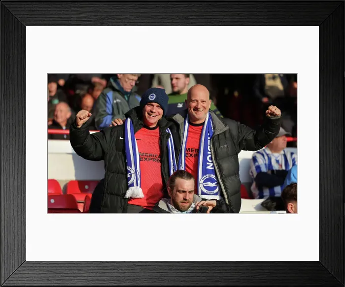 Framed Print : Intense Premier League Showdown: Nottingham Forest vs. Brighton and Hove Albion (26APR23)