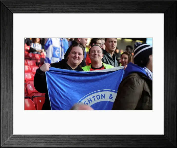 Framed Print : Intense Premier League Showdown: Nottingham Forest vs. Brighton and Hove Albion (26APR23)