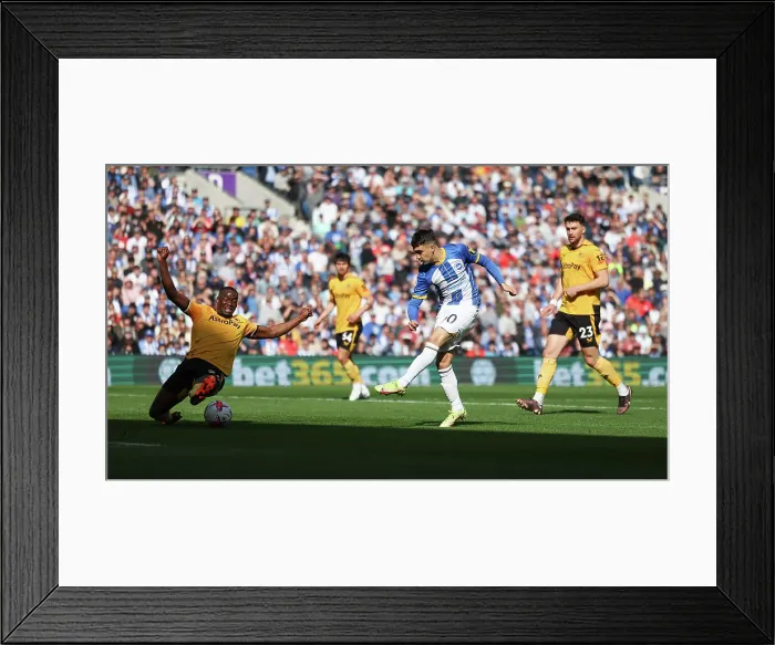 Framed Print : Brighton & Hove Albion vs. Wolverhampton Wanderers: A Premier League Battle at American Express Community Stadium (29APR23) Framed Print : Brighton & Hove Albion vs. Wolverhampton Wanderers: A Premier League Battle at American Express Community Stadium (29APR23)
