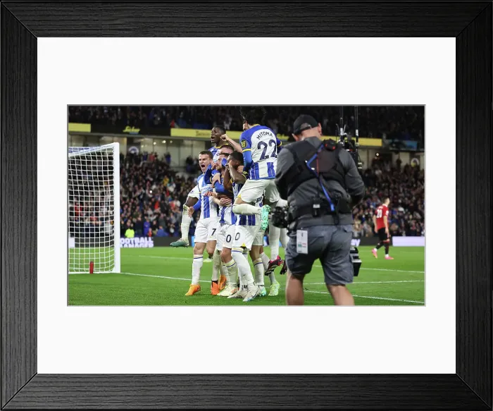 Framed Print : Intense Premier League Showdown: Brighton & Hove Albion vs Manchester United (04MAY23) Framed Print : Intense Premier League Showdown: Brighton & Hove Albion vs Manchester United (04MAY23)