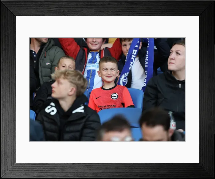 Framed Print : Intense Premier League Showdown: Brighton & Hove Albion vs Manchester United (04MAY23)