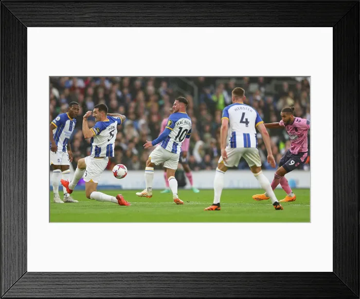 Framed Print : Intense Premier League Showdown: Brighton & Hove Albion vs. Everton (08MAY23) Framed Print : Intense Premier League Showdown: Brighton & Hove Albion vs. Everton (08MAY23)