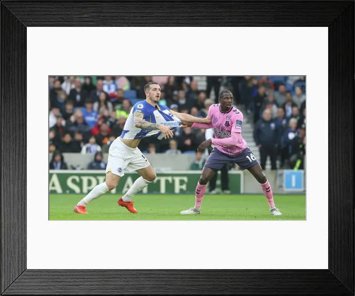 Framed Print : Match action during the Premier League match between Brighton and Hove Albion and Everton during the 2022 / 23 season Framed Print : Match action during the Premier League match between Brighton and Hove Albion and Everton during the 2022 / 23 season