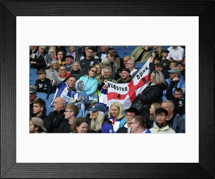 Framed Print : Intense Premier League Showdown: Brighton & Hove Albion vs. Everton (08MAY23) Framed Print : Intense Premier League Showdown: Brighton & Hove Albion vs. Everton (08MAY23)