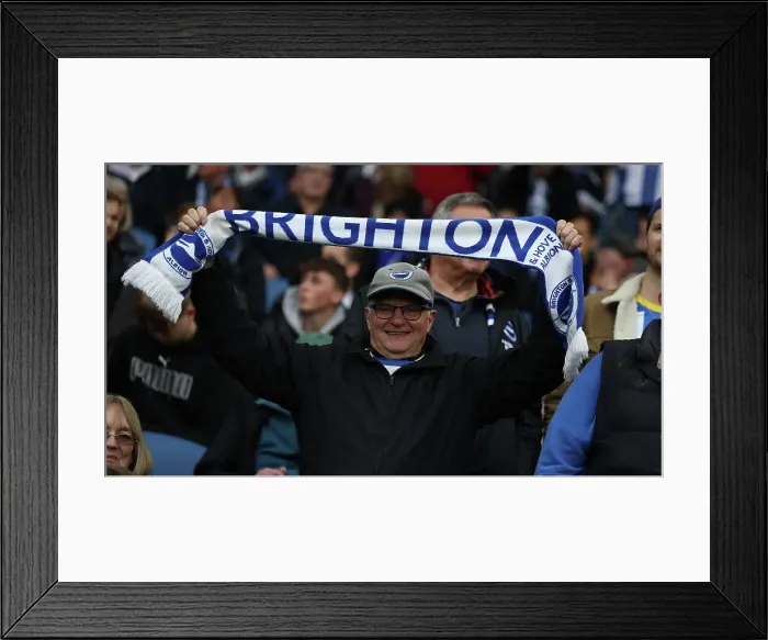 Framed Print : Intense Premier League Showdown: Brighton & Hove Albion vs. Everton (08MAY23) Framed Print : Intense Premier League Showdown: Brighton & Hove Albion vs. Everton (08MAY23)