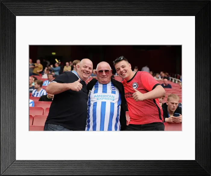 Framed Print : Intense Premier League Showdown: Arsenal vs. Brighton & Hove Albion (14MAY23) - Battle for Survival