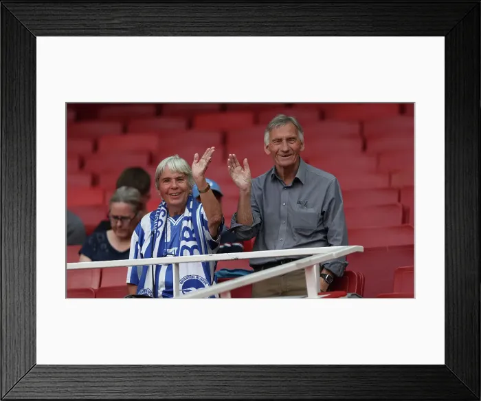 Framed Print : Intense Premier League Showdown: Arsenal vs. Brighton & Hove Albion (14MAY23) - Battle at the Emirates