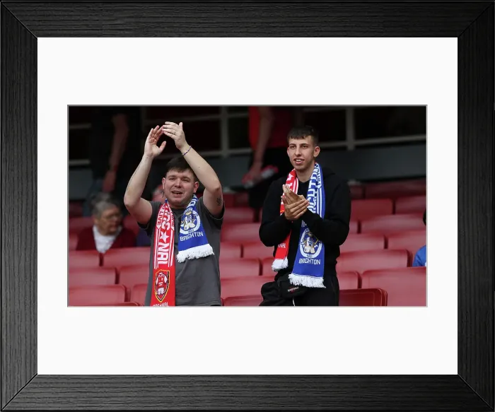 Framed Print : Intense Premier League Showdown: Arsenal vs. Brighton & Hove Albion (14MAY23) - Battle for Victory Framed Print : Intense Premier League Showdown: Arsenal vs. Brighton & Hove Albion (14MAY23) - Battle for Victory