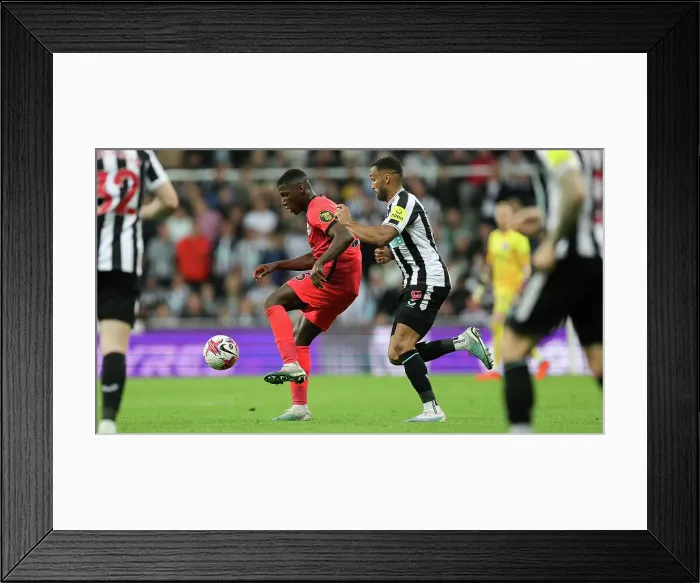 Framed Print : Premier League Showdown: Newcastle United vs. Brighton and Hove Albion (18MAY23) - Intense Match Action Framed Print : Premier League Showdown: Newcastle United vs. Brighton and Hove Albion (18MAY23) - Intense Match Action