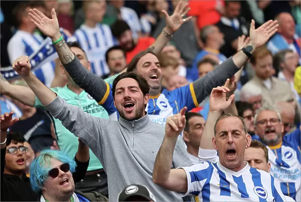 Intense Moment on the Pitch: Brighton & Hove Albion vs Southampton (21May23)