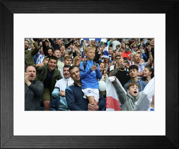 Framed Print : Intense Premier League Showdown: Brighton & Hove Albion vs. Southampton (21MAY23) Framed Print : Intense Premier League Showdown: Brighton & Hove Albion vs. Southampton (21MAY23)