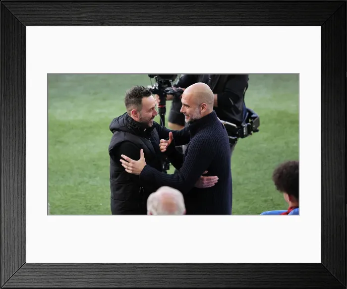Framed Print : Intense Premier League Showdown: Brighton & Hove Albion vs. Manchester City (24May23) Framed Print : Intense Premier League Showdown: Brighton & Hove Albion vs. Manchester City (24May23)