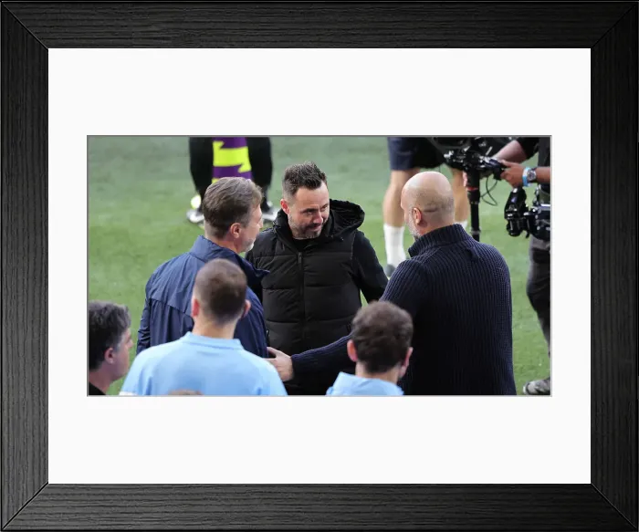 Framed Print : Intense Premier League Showdown: Brighton & Hove Albion vs Manchester City (24May23) Framed Print : Intense Premier League Showdown: Brighton & Hove Albion vs Manchester City (24May23)