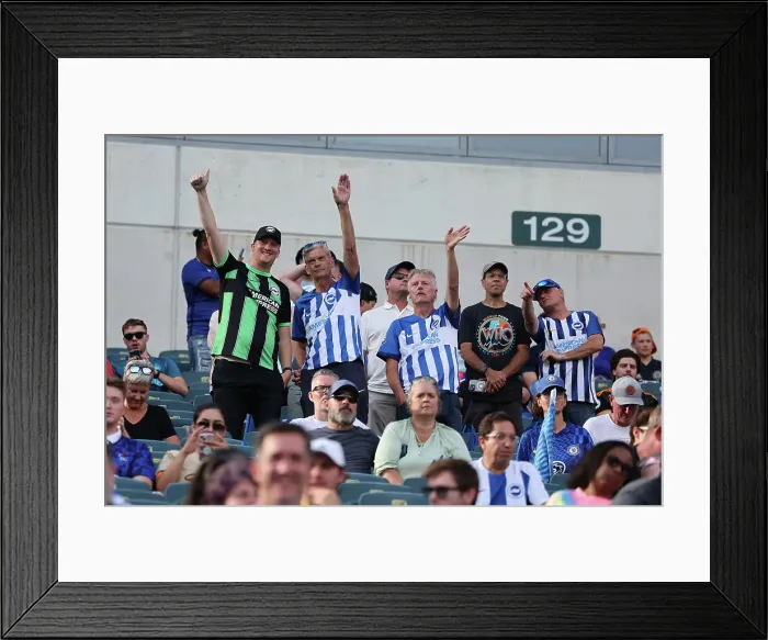Framed Print : Chelsea vs. Brighton & Hove Albion: Pre-Season Clash at Lincoln Financial Field (USA Tour 2023)