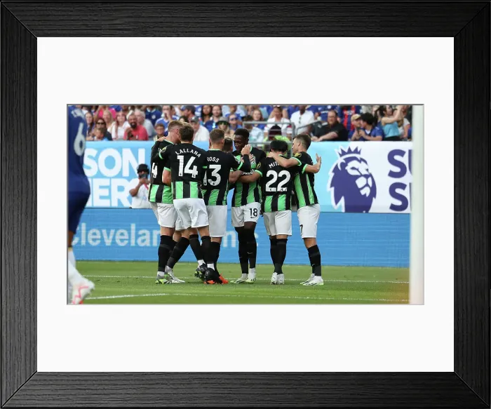 Framed Print : Chelsea vs. Brighton and Hove Albion: Pre-Season Clash at Lincoln Financial Field (USA Tour 2023)