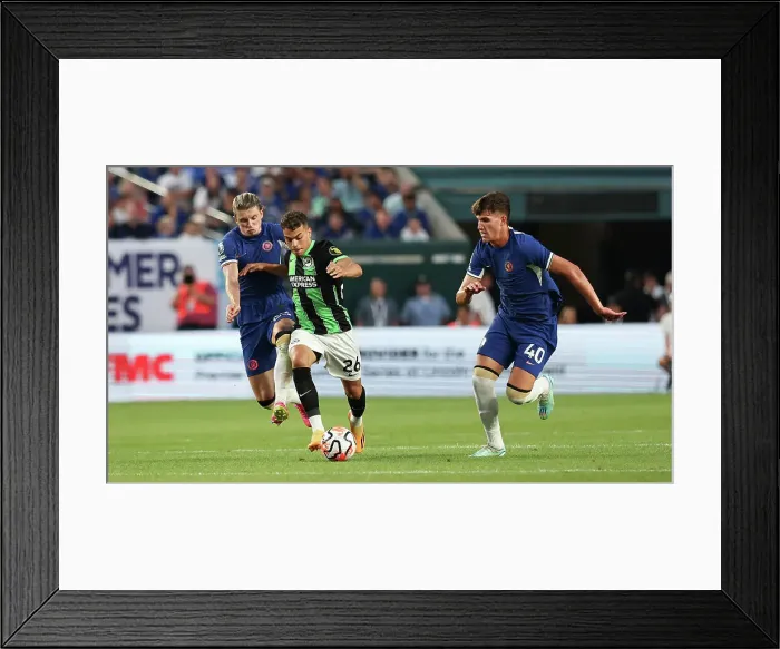 Framed Print : Chelsea vs. Brighton and Hove Albion: Pre-Season Clash at Lincoln Financial Field (USA Tour 2023)