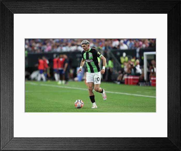 Framed Print : Chelsea vs. Brighton and Hove Albion: Pre-Season Clash at Lincoln Financial Field (USA Tour 2023)