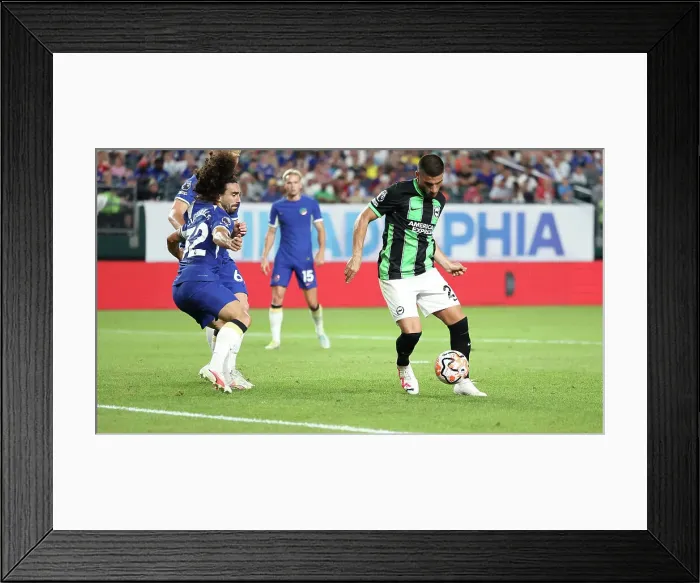 Framed Print : Chelsea vs. Brighton and Hove Albion: Pre-Season Clash at Lincoln Financial Field (USA Tour 2023)