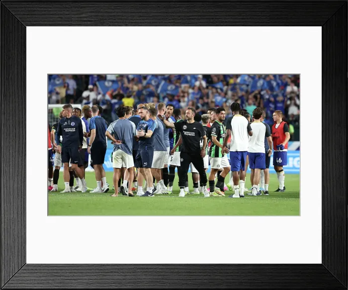Framed Print : Chelsea vs. Brighton & Hove Albion: Pre-Season Battle at Lincoln Financial Field (USA Tour 2023) Framed Print : Chelsea vs. Brighton & Hove Albion: Pre-Season Battle at Lincoln Financial Field (USA Tour 2023)