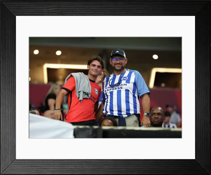 Framed Print : Pre-Season Showdown: Intense Football Action from Brentford vs. Brighton and Hove Albion at Mercedes-Benz Stadium (26JUL23) Framed Print : Pre-Season Showdown: Intense Football Action from Brentford vs. Brighton and Hove Albion at Mercedes-Benz Stadium (26JUL23)