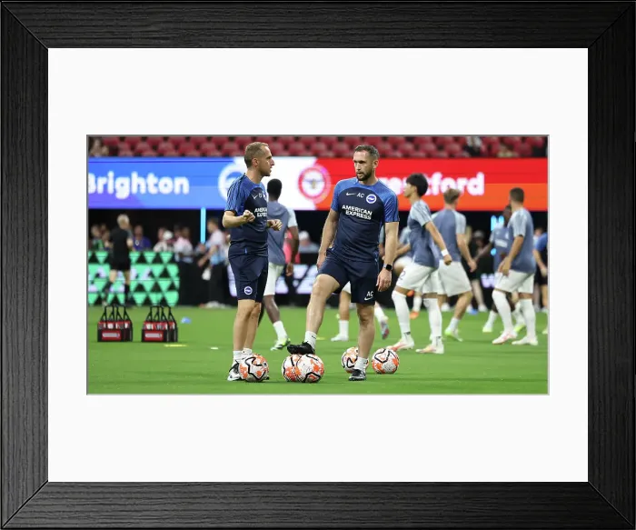 Framed Print : Pre-Season Showdown: Brentford vs. Brighton and Hove Albion at Mercedes-Benz Stadium (26JUL23)