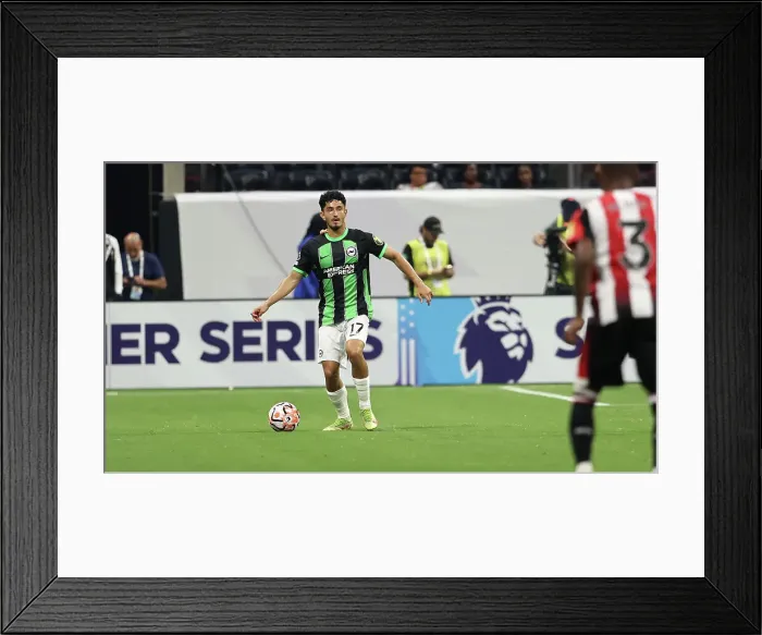Framed Print : Pre-Season Showdown: Brentford vs. Brighton and Hove Albion at Mercedes-Benz Stadium (26JUL23)