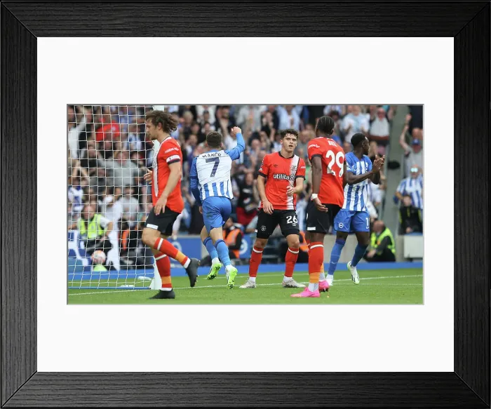 Framed Print : Premier League Clash: Brighton & Hove Albion vs. Luton Town (12Aug23)