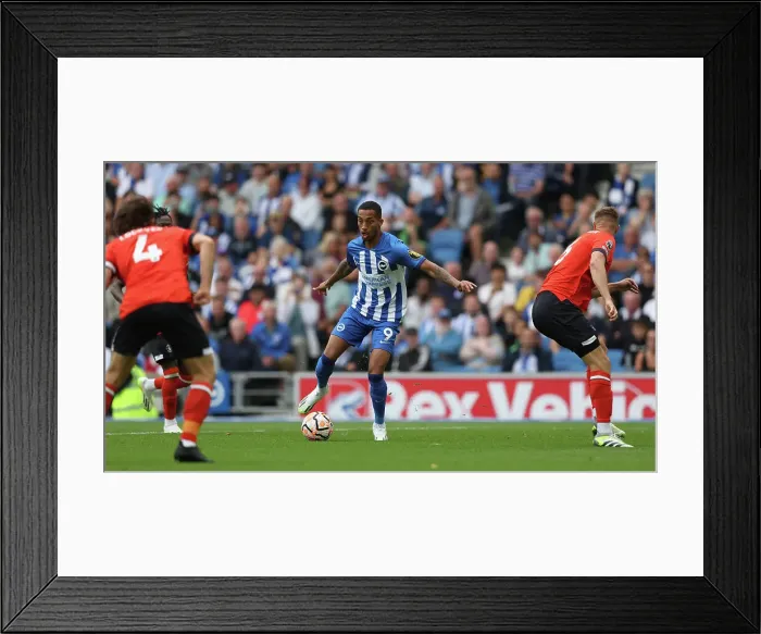 Framed Print : Brighton & Hove Albion vs. Luton Town: Premier League Battle at American Express Stadium (12Aug23)
