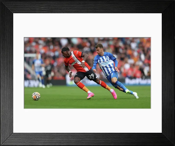 Framed Print : Intense Premier League Showdown: Brighton & Hove Albion vs. Luton Town (12AUG23) Framed Print : Intense Premier League Showdown: Brighton & Hove Albion vs. Luton Town (12AUG23)