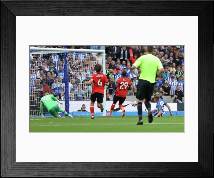 Framed Print : Premier League Clash: Brighton & Hove Albion vs. Luton Town (12Aug23) Framed Print : Premier League Clash: Brighton & Hove Albion vs. Luton Town (12Aug23)