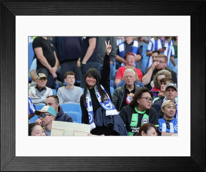 Framed Print : Brighton and Hove Albion vs. Luton Town: 2023 / 24 Premier League Clash at American Express Stadium