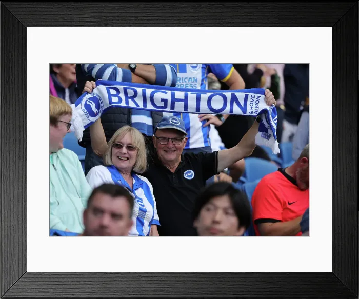 Framed Print : Brighton and Hove Albion vs. Luton Town: 2023 / 24 Premier League Clash at American Express Stadium