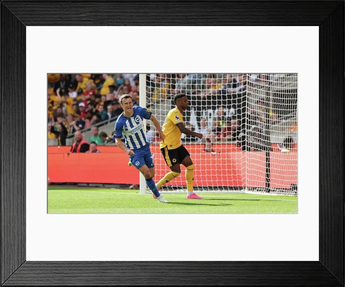 Framed Print : Intense Premier League Showdown: Wolverhampton Wanderers vs. Brighton and Hove Albion (19AUG23) Framed Print : Intense Premier League Showdown: Wolverhampton Wanderers vs. Brighton and Hove Albion (19AUG23)