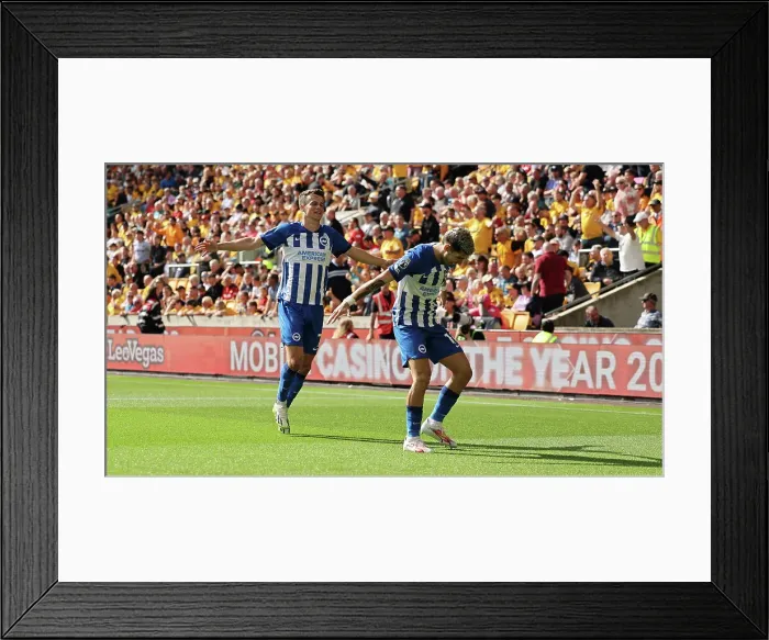 Framed Print : Clash in the Premier League: Wolverhampton Wanderers vs. Brighton and Hove Albion (19th August 2023)