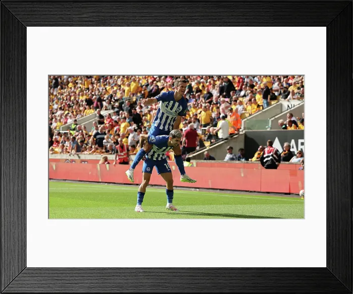 Framed Print : Intense Premier League Showdown: Wolverhampton Wanderers vs. Brighton and Hove Albion (19AUG23) Framed Print : Intense Premier League Showdown: Wolverhampton Wanderers vs. Brighton and Hove Albion (19AUG23)