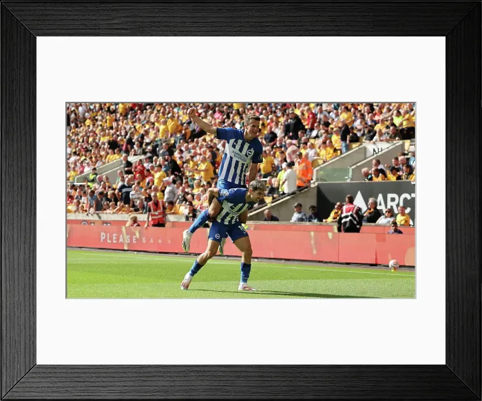 Framed Print : Premier League Clash at Molineux: Wolverhampton Wanderers vs. Brighton and Hove Albion (19th August 2023)