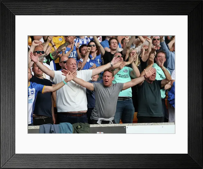 Framed Print : Clash in the Premier League: Wolverhampton Wanderers vs. Brighton and Hove Albion (19th August 2023)