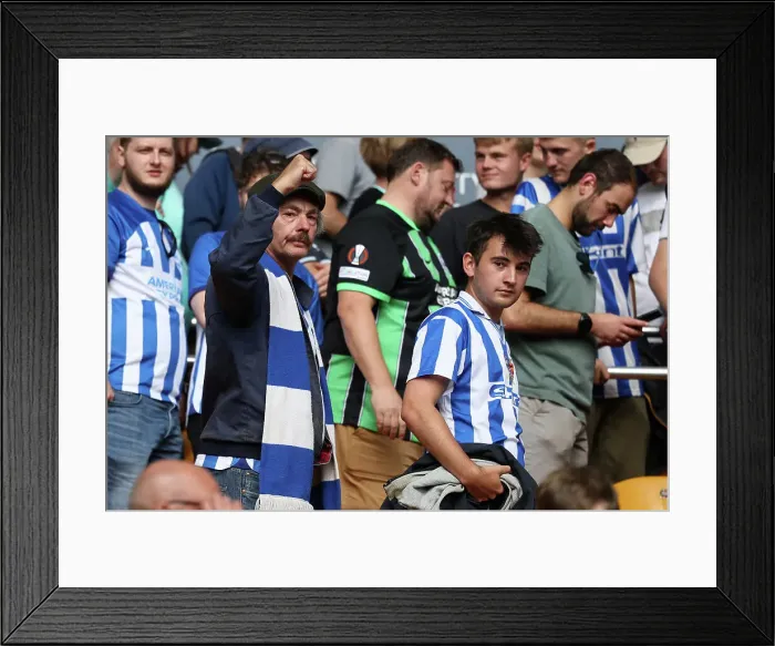 Framed Print : Football Fans Football Supporters Framed Print : Football Fans Football Supporters