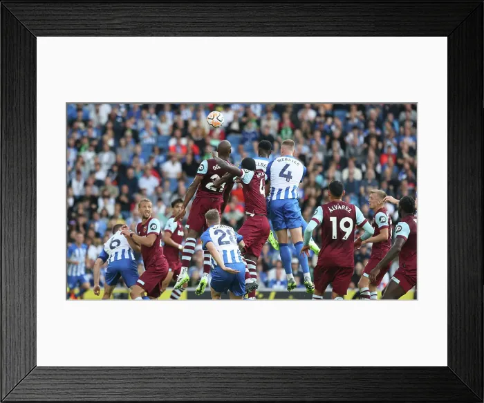 Framed Print : Intense Action: Brighton & Hove Albion vs. West Ham United in the 2023 / 24 Premier League at American Express Stadium Framed Print : Intense Action: Brighton & Hove Albion vs. West Ham United in the 2023 / 24 Premier League at American Express Stadium