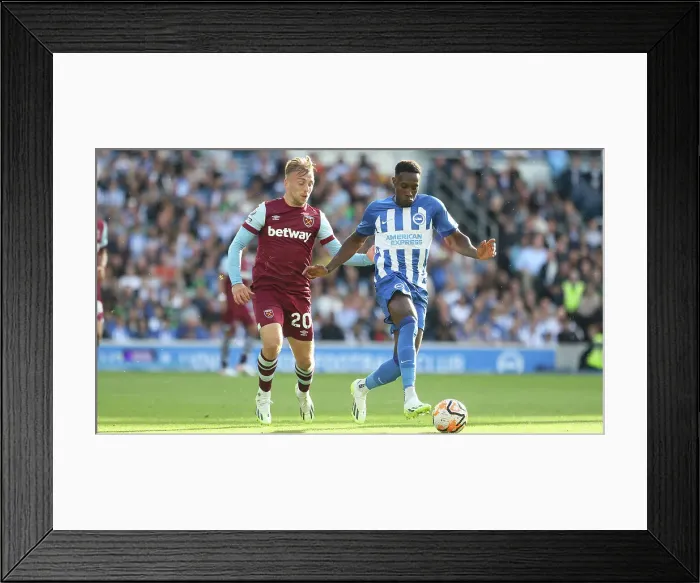 Framed Print : Premier League 2023 / 24: A Exciting Showdown between Brighton & Hove Albion and West Ham United (26AUG23) Framed Print : Premier League 2023 / 24: A Exciting Showdown between Brighton & Hove Albion and West Ham United (26AUG23)